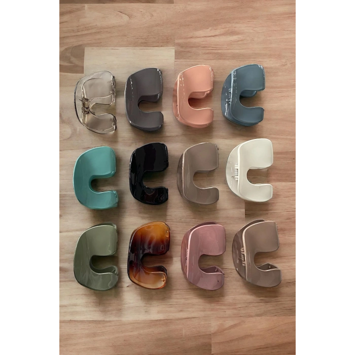 12li Karışık Renk Mandal Toka Set