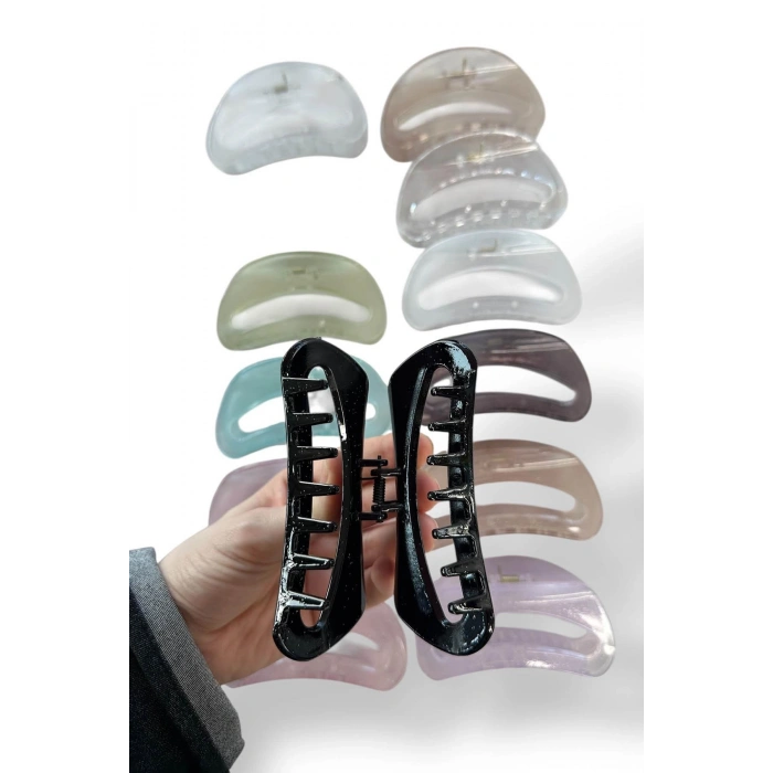 12li Karışık Renk Mandal Toka Set