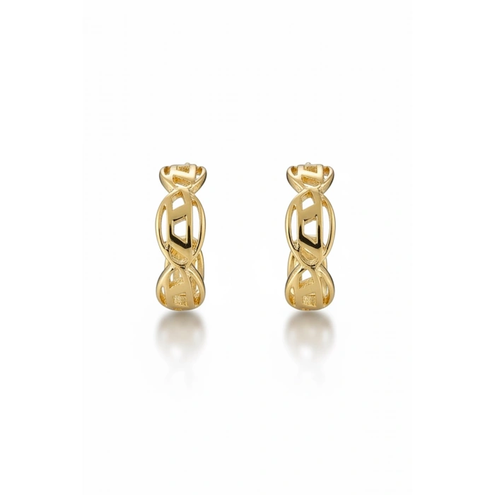 Altın Renk Çelik Küpe (Çift)