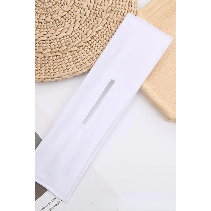 Beyaz Renk Telli Topuz Tokası