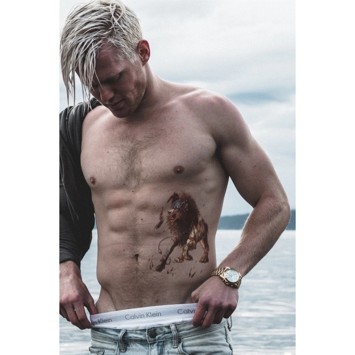 Geçici Aslan Dövme Tattoo