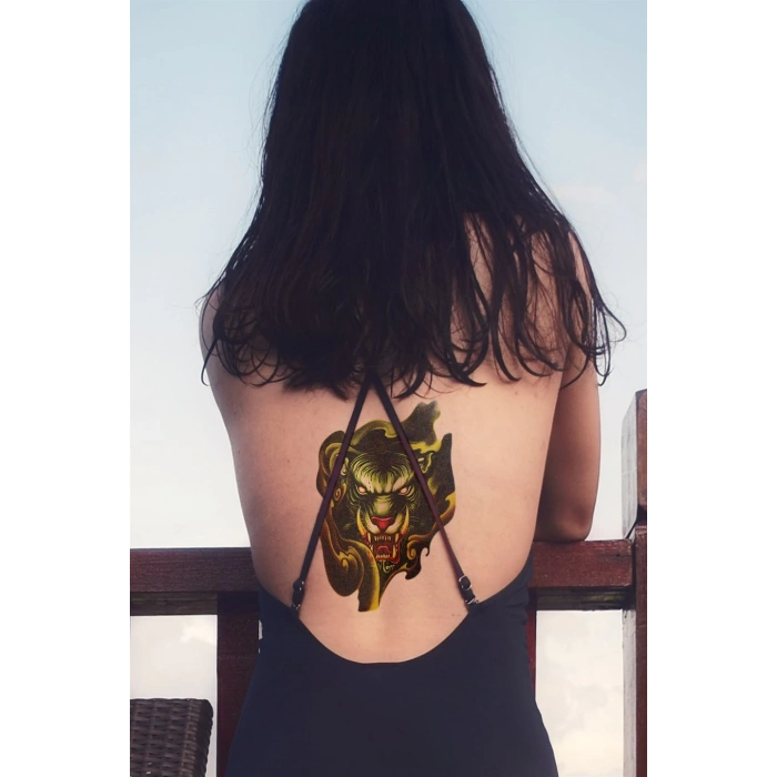 Geçici Kaplan Modelli Dövme Tattoo