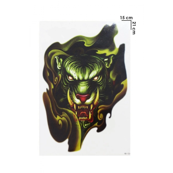 Geçici Kaplan Modelli Dövme Tattoo