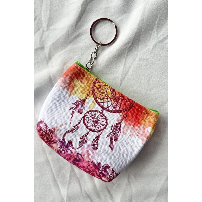 Karışık Renk Düş Kapanı Figürlü Cüzdan / Anahtarlık
