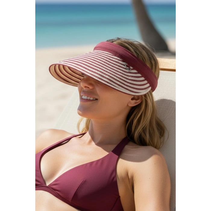 Karışık Renk Katlanabilir Güneşlik  Şapka/Taç