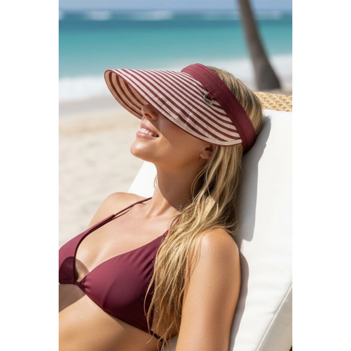 Karışık Renk Katlanabilir Güneşlik  Şapka/Taç