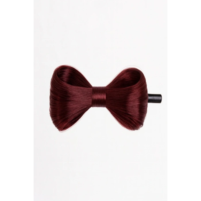 Kızıl Renk Saçlı Kurdele Figürlü Pens Toka