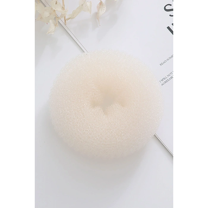 Krem Renk Sünger Topuz Tokası