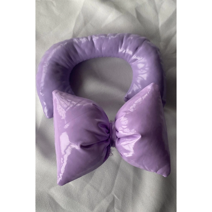 Mor Renk Fiyonk Figürlü Telefon Aksesuarı