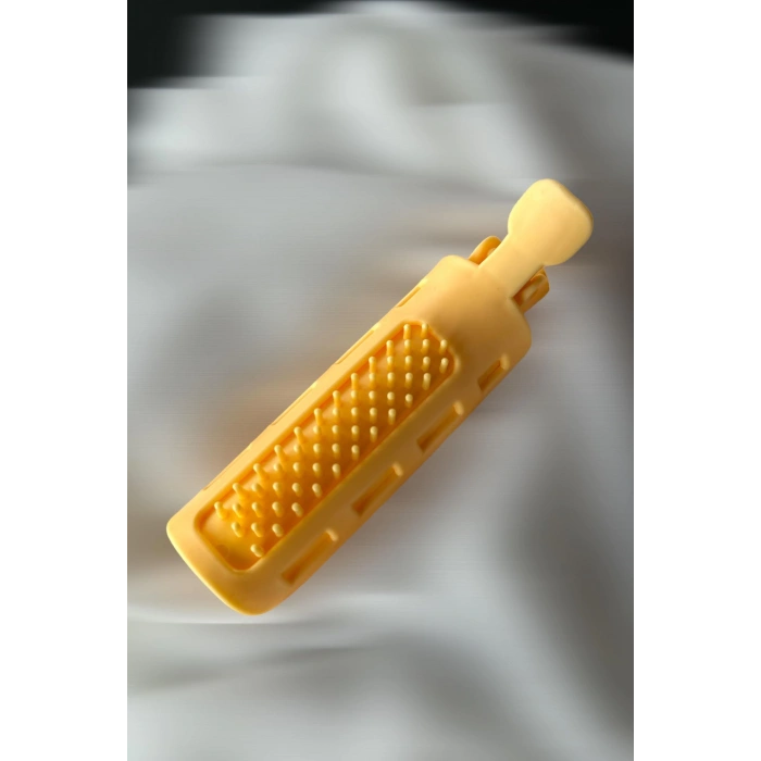 Sarı Renk Tarak Detaylı Saç Kabartma Tokası (Tek)