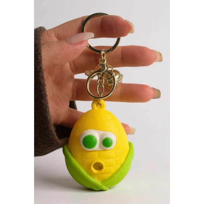 Sarı Ve Yeşil Renk Mısır Figürlü Anahtarlık