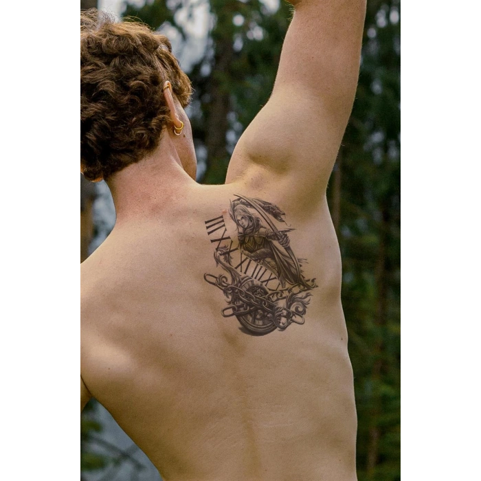 Savaşçı Geçici Dövme Tattoo