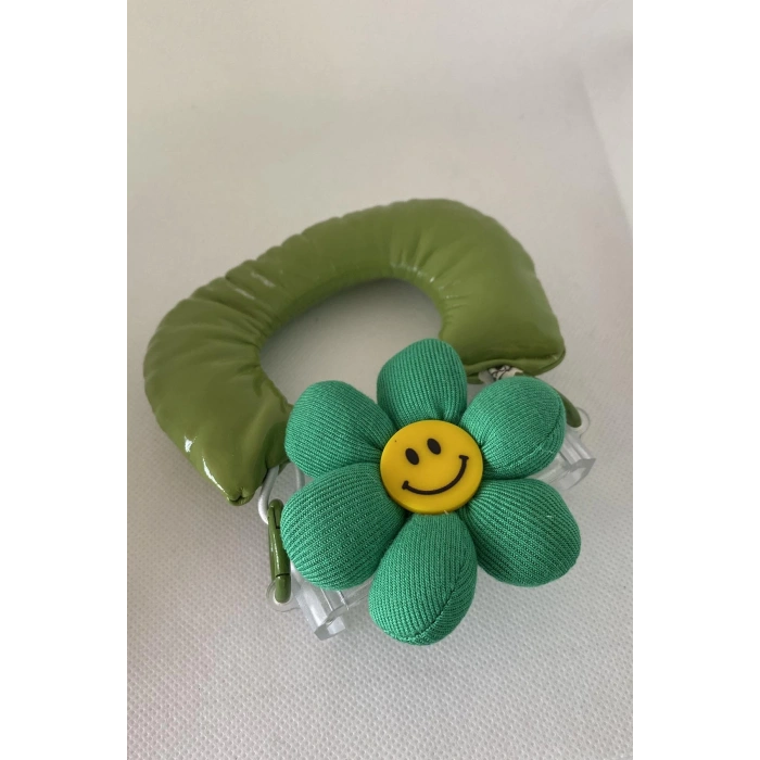 Yeşil Renk Papatya Figürlü Telefon Aksesuarı