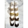 10lu Karışık Renk Havlu Toka Set