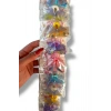 10lu Karışık Renk Kelebek Figürlü Mini Mandal Lastik Toka Set