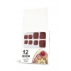 12li Bordo Renk Takma Tırnak Set (Yapıştırıcılı)