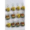12li Karışık Renk Arı Figürlü Anahtarlık Set