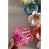 12li Karışık Renk Çiçek Figürlü Mandal Toka