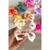 12li Karışık Renk Çiçek Figürlü Toka Set