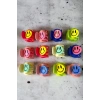 12li Karışık Renk Emoji Figürlü Mandal Toka Set