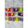 12li Karışık Renk Emoji Figürlü Mandal Toka Set