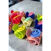 12li Karışık Renk Emoji Figürlü Mandal Toka Set