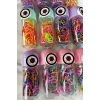 12li Karışık Renk Göz Figürlü Perma Lastik Toka Set