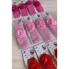12li Karışık Renk Gül Figürlü Saç Bandı Set
