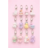 12li Karışık Renk Hayvan Figürlü Anahtarlık/ Charm Set
