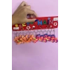 12li Karışık Renk Hayvan Figürlü Anahtarlık Set