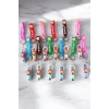 12li Karışık Renk Kız Figürlü Tırnak Makası/Anahtarlık Set