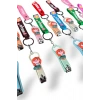 12li Karışık Renk Kız Figürlü Tırnak Makası/Anahtarlık Set