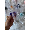 12li Karışık Renk Kurdele Figürlü Mandal Toka Set