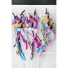 12li Karışık Renk Örgü Detaylı Unicorn Taç
