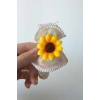 12li Karışık Renk Papatya Figürlü Lastik Toka Set