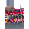 12li Karışık Renk Paten Figürlü Anahtarlık Set