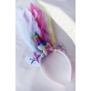 12li Karışık Renk Pelerin Detaylı Unicorn Taç
