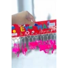 12li Pembe Renk Flamingo Figürlü Anahtarlık Set