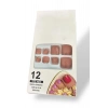 12li Pudra Renk Takma Tırnak Set (Yapıştırıcılı)