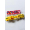 12li Sarı Renk Emoji Figürlü Anahtarlık Set