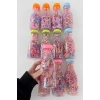 12li Şişe Figürlü Renkli Perma Lastik Toka Set