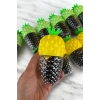 12li Siyah Renk Perma Lastik Toka