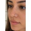 20li Gümüş Renk Taşlı Halka Hızma Set