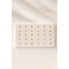 24lü Altın Renk Harfli Tragus Küpe Set