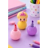 3lü Karışık Renk Prenses Figürlü Yumurtlayan Kalem
