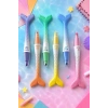 6lı Deniz Kızı Figürlü Fosforlu Kalem Set