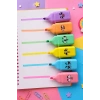 6lı Karışık Figürlü Fosforlu Kalem Set