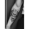Geçici Kuru Kafa Figürlü Dövme Tattoo