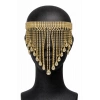 Altın Renk Taş Detaylı Dansöz Maskesi