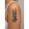 Geçici Sümbül Çiçeği Figürlü Mini Dövme Tattoo